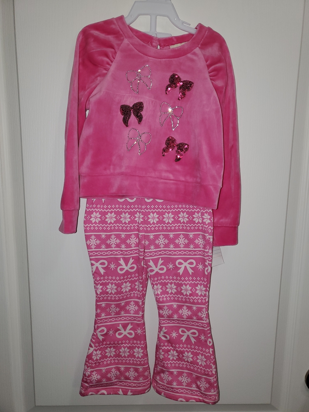 bTween Pink Girls Pant Set 18m